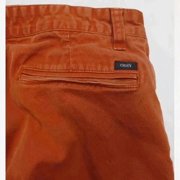 Obey Propaganda Rust Colour Pants Size 32 - Picture 9 of 9